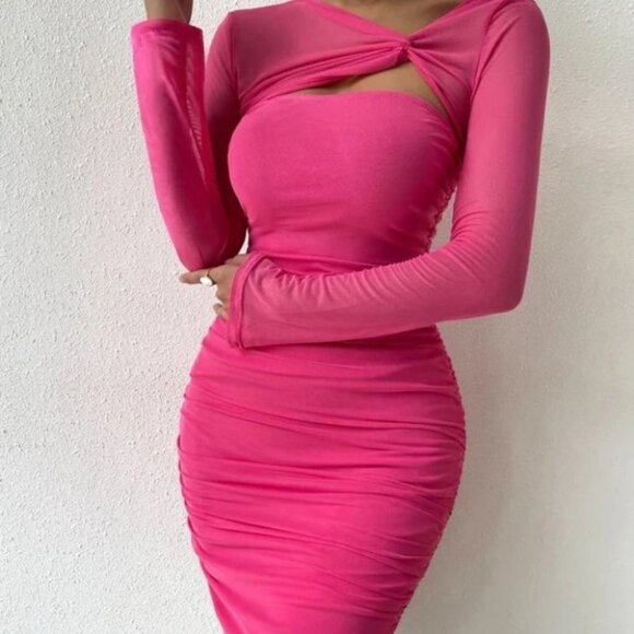 Boydcon Mini Cut out detail Mini dress Pink - Picture 4 of 8